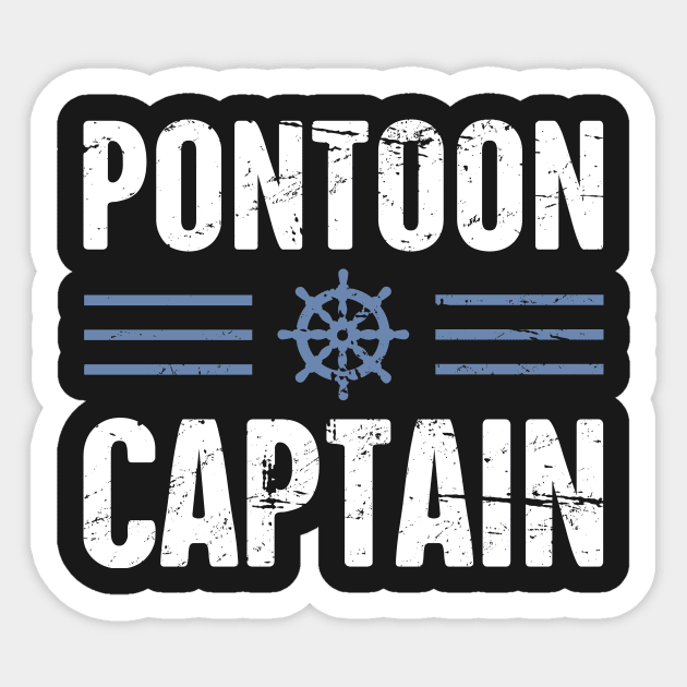 Pontoon Captain Sticker by MeatMan